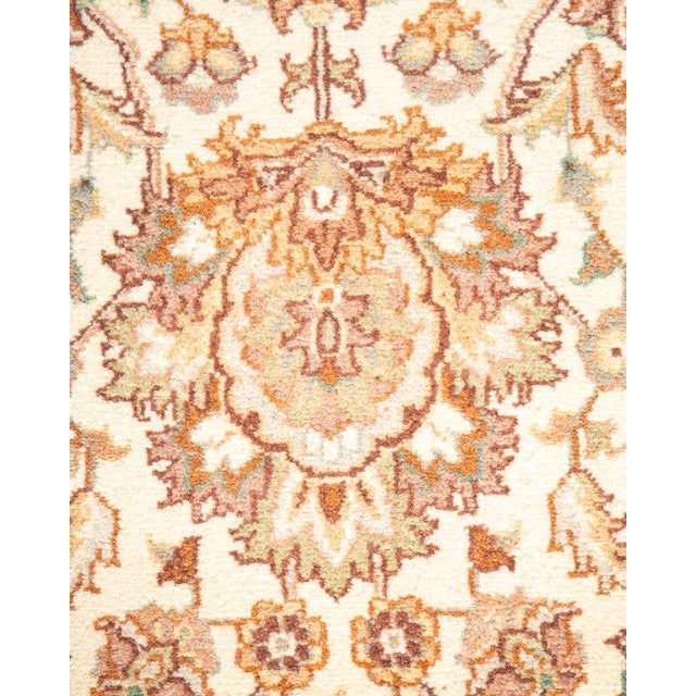 Traditional Mogul, One-of-a-Kind Hand-Knotted Runner Rug - Ivory, 2' 8" x 12' 6" For Sale - Image 3 of 8