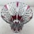 Late 20th Century French Cut Crystal Flower Vase Amethyst or Pink Red For Sale - Image 5 of 5
