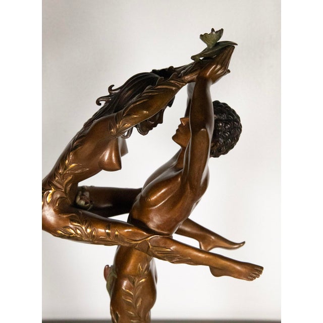 Erté - Les Amants (The Lovers) - Limited Edition Bronze Sculpture - 19 " H About the Artist Erté (Romain de Tirtoff,...