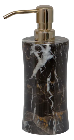 Black & Gold Marble Soap Dispenser