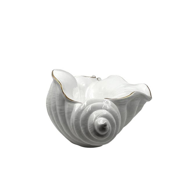 Large Hollywood Regency Ceramic Shell Sculpture, Italy, 1970s For Sale - Image 17 of 18