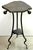 Modern Wrought Iron & Slate Two-Tier Side Table, in the Style of Albert Paley This modern sculptural wrought iron and...