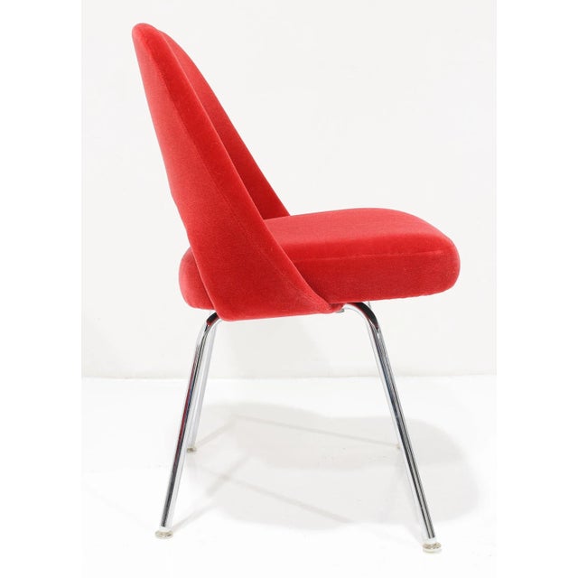 Red Eero Saarinen Executive Chairs Mid Century Modern Furniture For Sale - Image 8 of 12