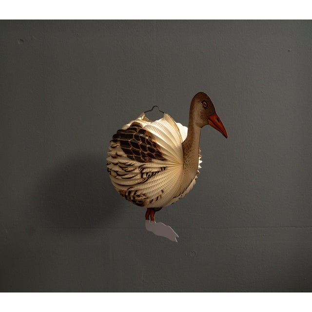 Paper Goose Lantern, West Germany, 1960s For Sale - Image 6 of 13