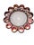 Empoli Mid-Mod Boopie Bubble Rim Tinted Pink Glass Ashtray Catchall For Sale - Image 4 of 6