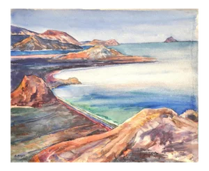 Landscape - Original Drawing - 1960s 1960s