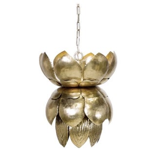 Champagne Silver Blossom Pendant For Sale