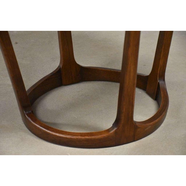 Lane Furniture 1960s Refinished Lane Rhythm Round 28” End Table For Sale - Image 4 of 8