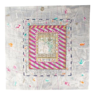 “Awaken From the Dream” Monoprint and Textile Art by Marlene Mancini Frist For Sale