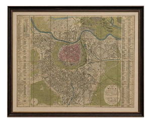 Antique Map of Vienna, 1839