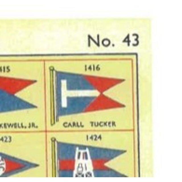 Wood Carll Tucker's Three-Masted Schooner Migrant W/ Nycc Burgee 1944 For Sale - Image 7 of 10