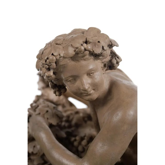 Bacchus & Satyrs w/Grapes & Wine-19th c. Terracotta sculpture by Clodion-Signed size 15 x 23" A beautiful piece that will...