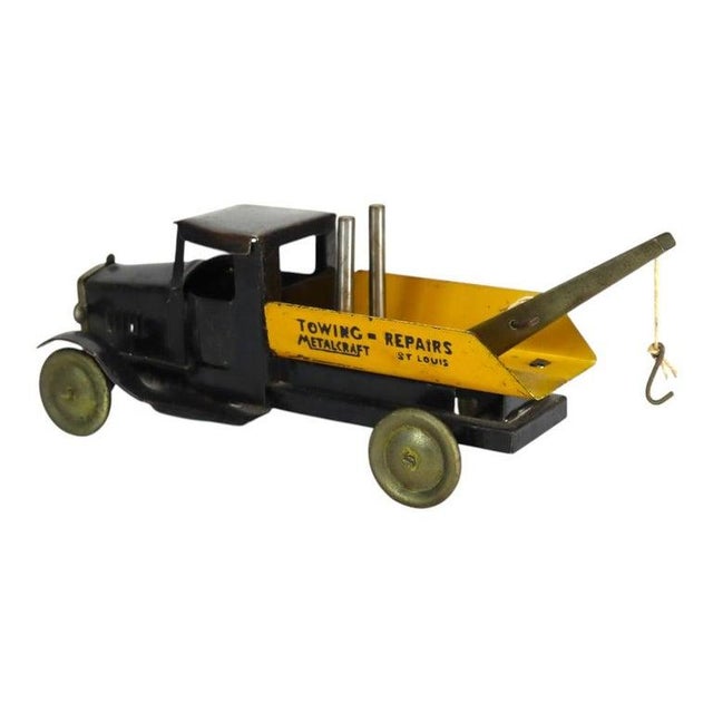 Antique Metalcraft Pressed Steel “Towing & Repairs” Advertising Truck C1920 For Sale - Image 9 of 9