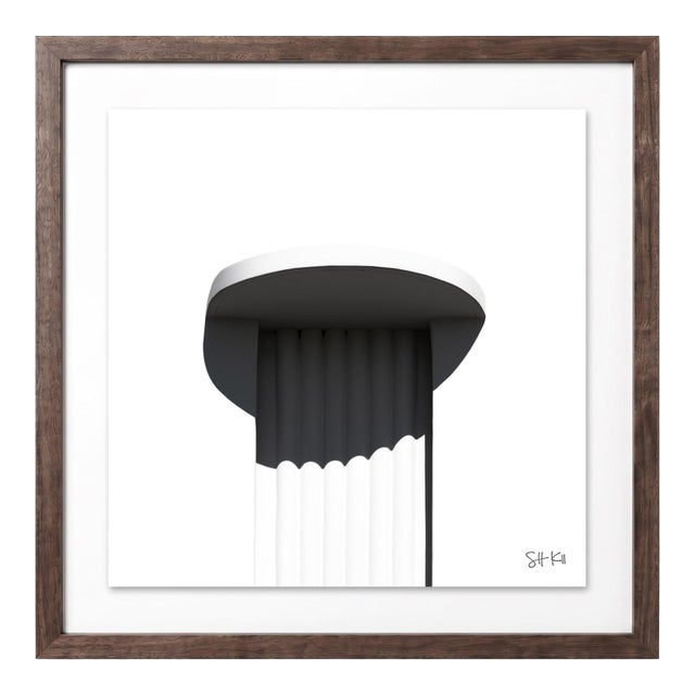 “Miami Beach 15” Giclee Archival Pigment Print 18x18 Framed in Walnut For Sale