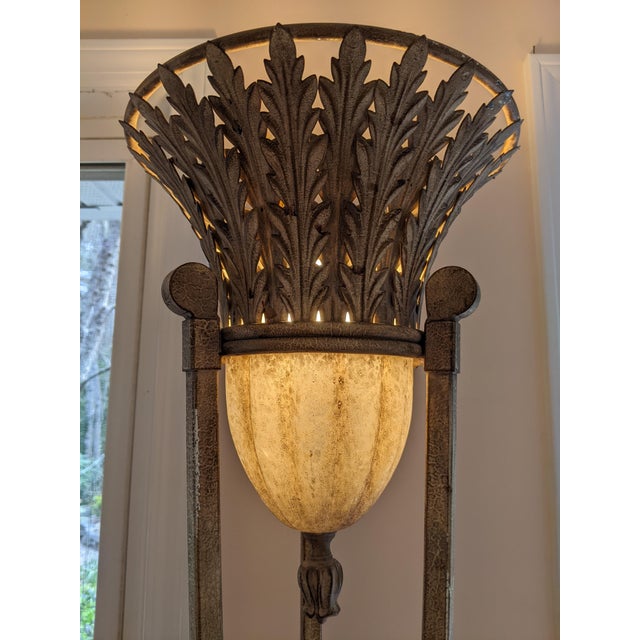 Fine Art Lamps Torchiere Floor Lamp "Midsummer Night's Dream" Acanthus