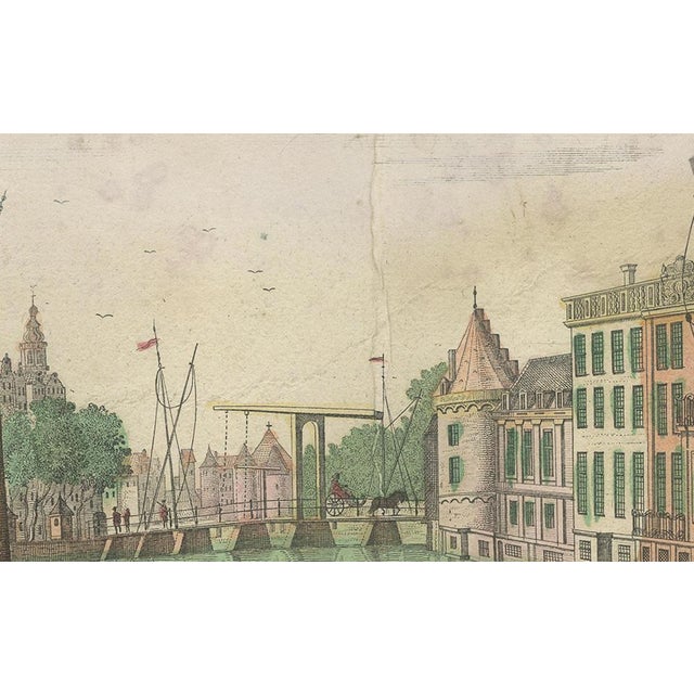 After Jan de Beijer, Optica View of Amsterdam with Half-Moon Bridge & St. Anthony's Lock, 1770, Print For Sale - Image 9 of 11