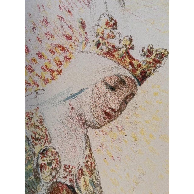 1904 Original Stone Lithograph Poster "Le Jongleur De Notre Dame" by Georges Rochegrosse For Sale - Image 12 of 16