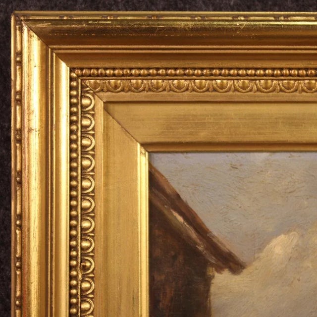 Italian Landscape, 20th-Century, Oil on Board, Framed For Sale - Image 3 of 13