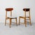 Rectangular Dining Table and Chairs in Wood, 1960s, Set of 7 For Sale - Image 11 of 15