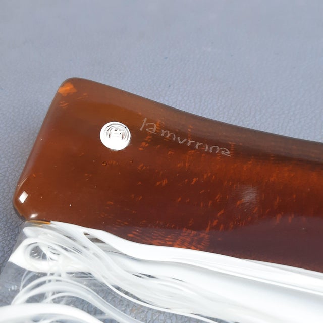 White Murano Glass Centerpiece from La Murrina, 1970s For Sale - Image 8 of 11