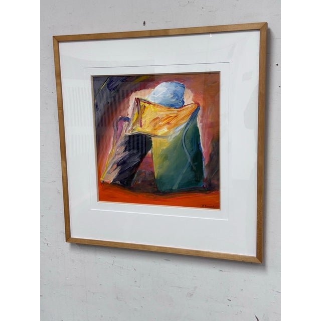 Design Plus Gallery presents a Circa 2001 Framed Abstract by Artist Albert Smith (1929-2008). Smith is a self-taught...