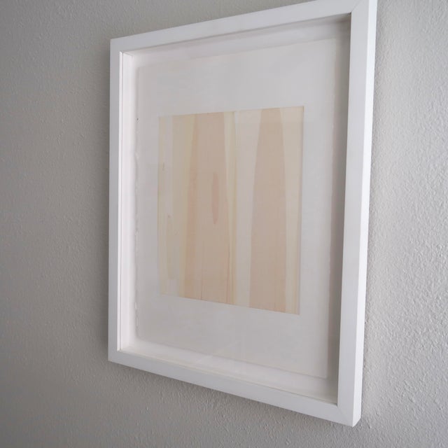 Original Custom Framed Abstract Minimalist Painting in Organic Soft Neutral Tones by Casey R Klein For Sale - Image 11 of 11