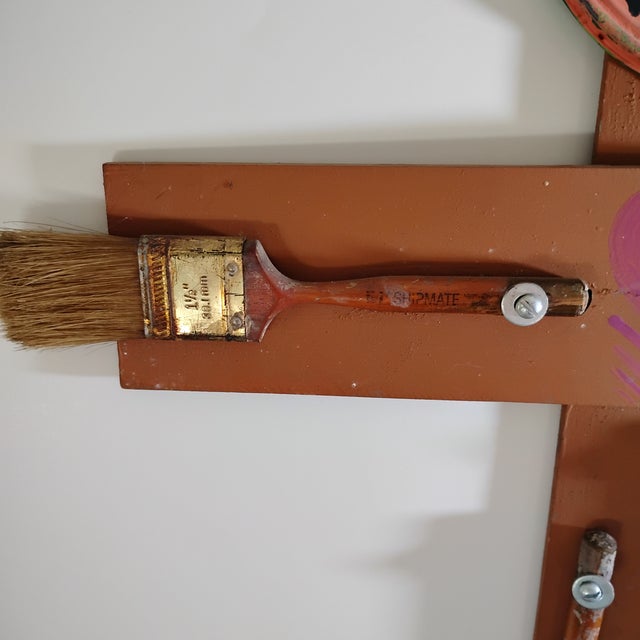 Folk Art "Nailed to a Cross" Folk Art by by the Columbus For Sale - Image 3 of 6