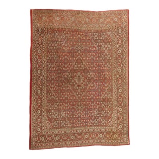 Antique Persian Mahi Tabriz Rug - 09'00 X 12'03 For Sale