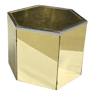 Vintage Brass and Chrome 7 Inch Riser as Found For Sale