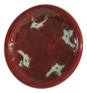 Jules Guérin Sang De Boeuf Studio Pottery Dish, 1960s