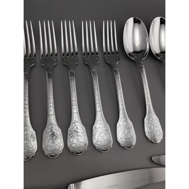 19th Century Soubise Silver Minerva Dinner Service from Puiforcat, 1890s, Set of 18 For Sale - Image 5 of 18