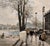 Jules Herve -View of the Quays Along the Seine River, Paris-Original Oil Painting For Sale - Image 9 of 13