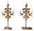 19th Century Gilded Sheet Metal Candelabra Pair, Set of 2 For Sale