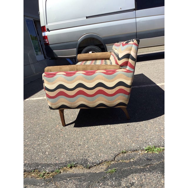 Mid-Century Modern Mid-Century Modern Reupholstered Vintage Sofa, Circa 1950s For Sale - Image 3 of 12