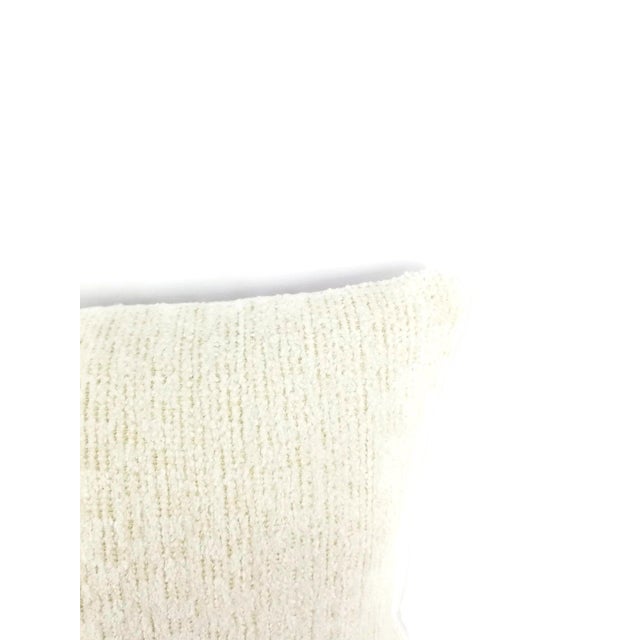 Not Yet Made - Made To Order Beacon Hill Arches White Lumbar Chenille Pillow For Sale - Image 5 of 8