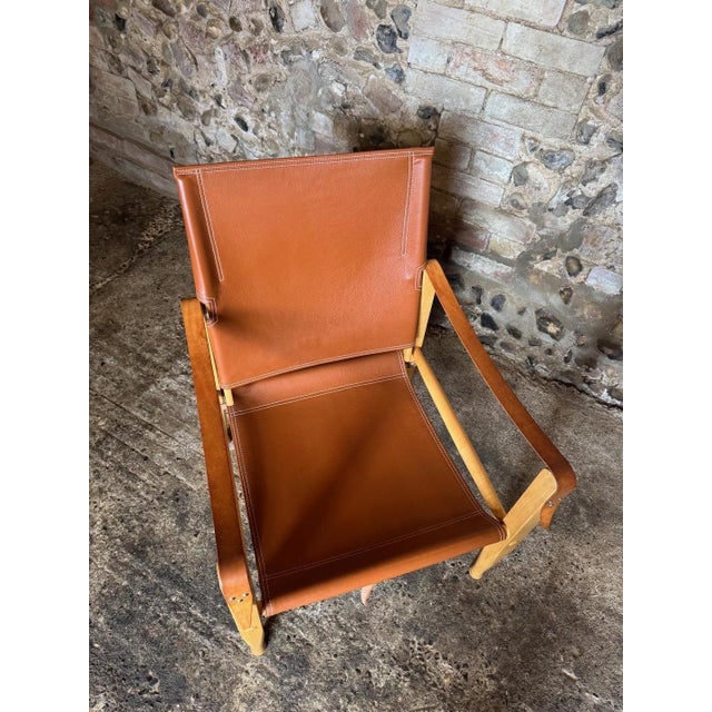 KK47000 Safari Chair in Ash with Cognac Leather by Kaare Klint for Carl Hansen & Søn For Sale - Image 12 of 18