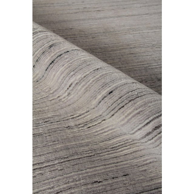 Not Yet Made - Made To Order Banbury Hand loomWool Viscose Silver Rug - 9'x12' For Sale - Image 5 of 6