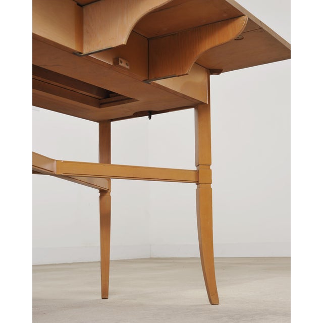 Wood Tommi Parzinger for Charak Mahogany Danbury Extend Dining Table For Sale - Image 7 of 18