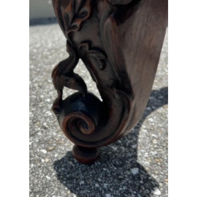 19th Century Victorian Wood Hand Carved Anglo Indian Burmese Chair For Sale - Image 11 of 12