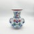 Blue Handmade Ceramic Kandil Vase (20cm) Classic White Floral Triple Handled Form For Sale - Image 8 of 9