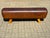 Brown Vintage Leather Ottoman, 1940s For Sale - Image 8 of 8