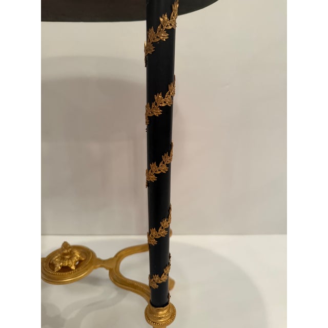 Metal 19th Century Bronze Mounted Gueridon Table With Marble Top For Sale - Image 7 of 13