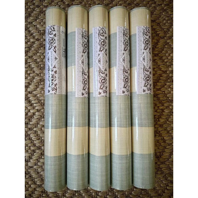 Traditional Pierre Frey Gisors Striped Wallpaper in Blue Bp309002 For Sale - Image 3 of 7