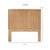 Modern Nova Standard Bed Queen - Natural For Sale - Image 3 of 11