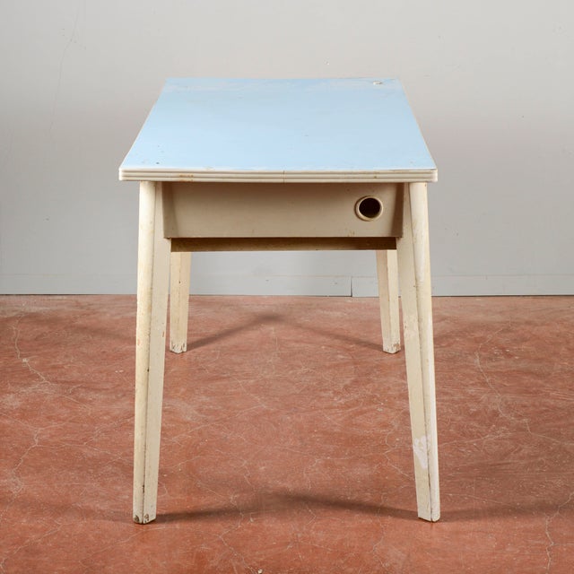 Mid-Century Modern Unrestored Vintage Kitchen Table For Sale - Image 3 of 18