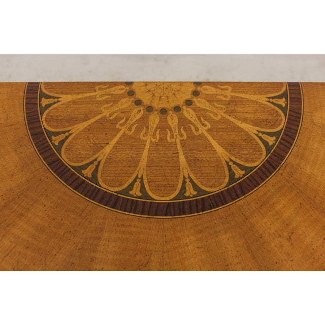 Ej Victor Inlaid Adams Style Console Table For Sale - Image 9 of 13