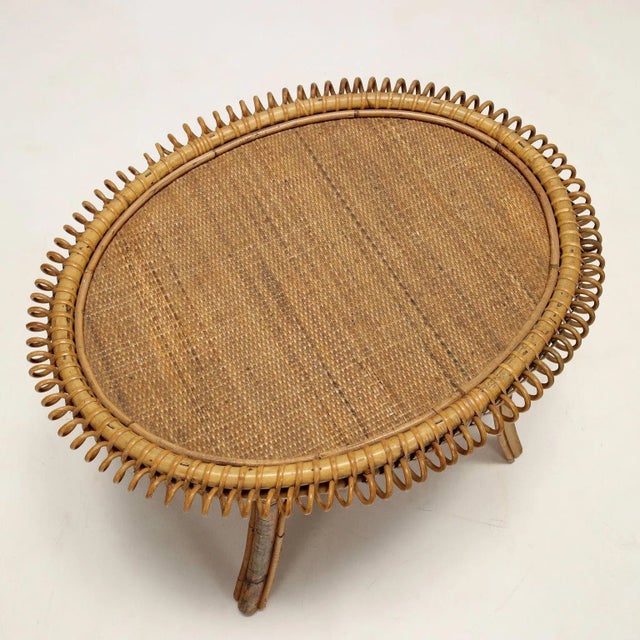 Vintage Coffee Table in Bamboo, Italy, 1960s For Sale - Image 6 of 8