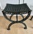 Restoration Hardware Pair of Restoration Hardware "19th C. French Iron" Curule Stools For Sale - Image 4 of 11