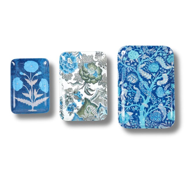 We have reimagined our best selling Les Indiens collection in shades of blue. Inspired by vintage and antique Indian...