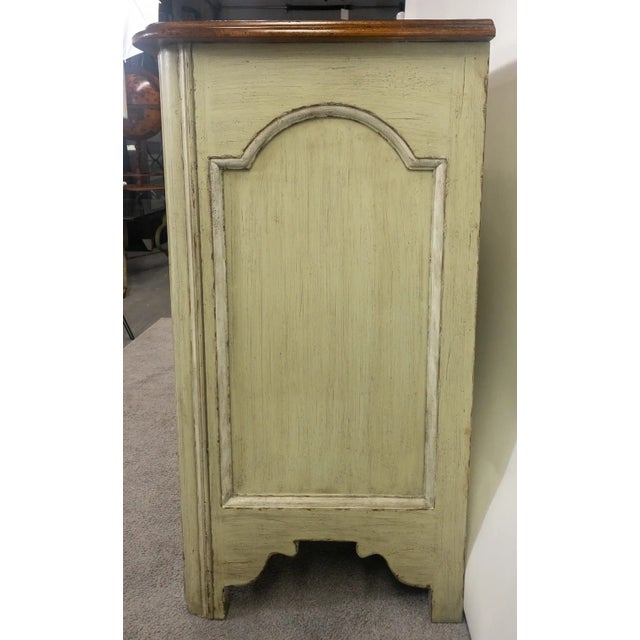 Light Green Walter E Smith French Provincial Style Three Drawer Commode or Chest For Sale - Image 8 of 13